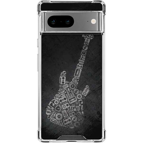 Guitar Pattern Google Pixel 8a Clear Case